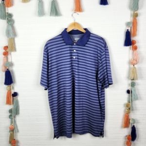 Brooks Brothers Golf Striped Performance Polo Shirt
